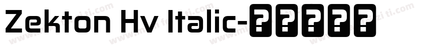 Zekton Hv Italic字体转换